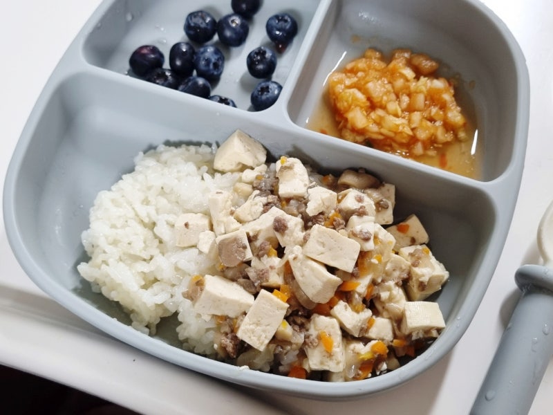 돌아기 마파두부 초간단 레시피, 유아식 반찬