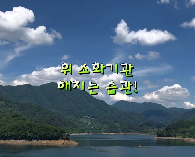 위 소화기관 해치는 습관! 위 소화기관 해치는 습관!