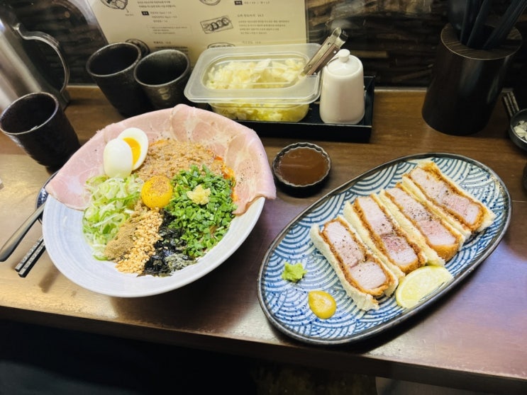  을지로 맛집 부타이 제2막 마제소바 가츠산도 내돈내산 후기
