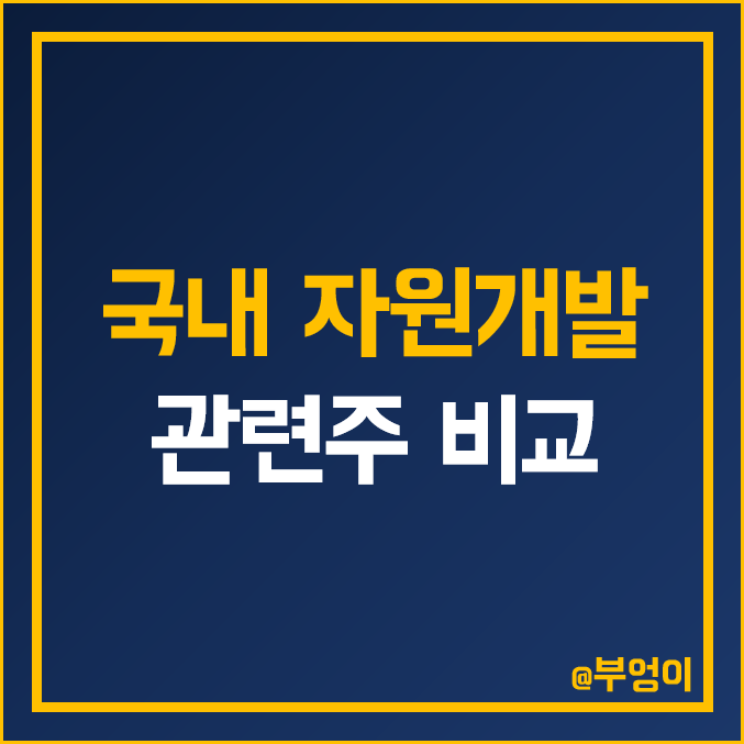 국내 자원 개발 관련주 비교 : SK이노베이션 GS 글로벌 삼성물산 한국가스공사 포스코인터내셔널 SK네트웍스 엘컴텍 플레이그램 비엘팜텍 주식 주가 PER PBR 배당금 순위