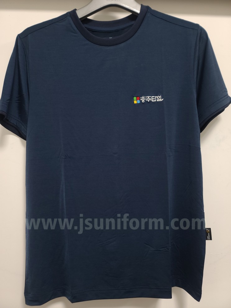 여름 쿨론 반팔 라운드 냉감 단체 작업복 지벤 티셔츠 ZB-T2235
