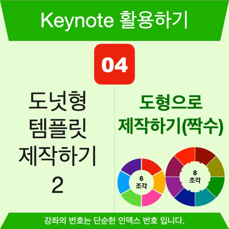 키노트활용 4. 도넛형 템플릿 만들기 시리즈 2. 항목이 짝수인 경우(대칭). 2, 4, 6, 8,... 도형으로 만들기 키노트활용 4. 도넛형 템플릿 만들기 시리즈 2. 항목이 짝수인 경우(대칭). 2, 4, 6, 8,... 도형으로 만들기