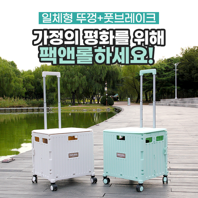  팩앤롤 디럭스 접이식 쇼핑 핸드카트