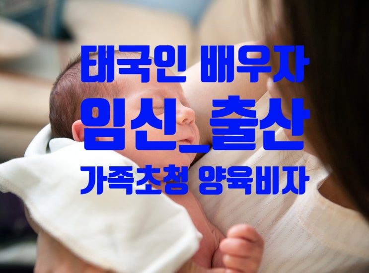 태국인와이프(아내)_부모님_가족초청_후기_자녀임신_출산_양육비자_F1비자(장인 장모 처형 처제 오빠 동생, 사촌) 과거 배우자 불법체류로 경찰단속_강제추방