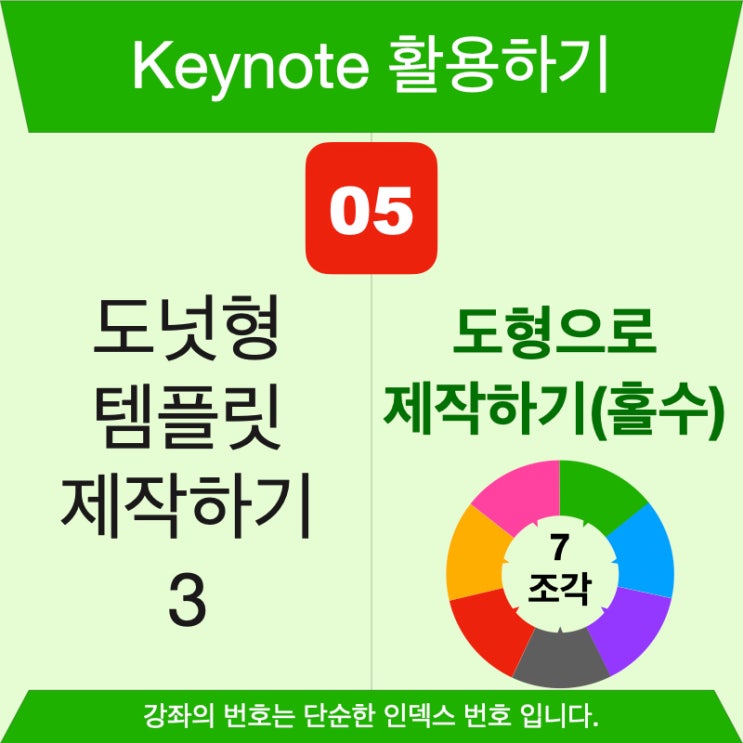 키노트활용 5. 도넛형 템플릿 만들기 시리즈 3. 항목이 홀수인 경우 3, 5, 7, 9 .... 도형으로 만들기 키노트활용 5. 도넛형 템플릿 만들기 시리즈 3. 항목이 홀수인 경우 3, 5, 7, 9 .... 도형으로 만들기