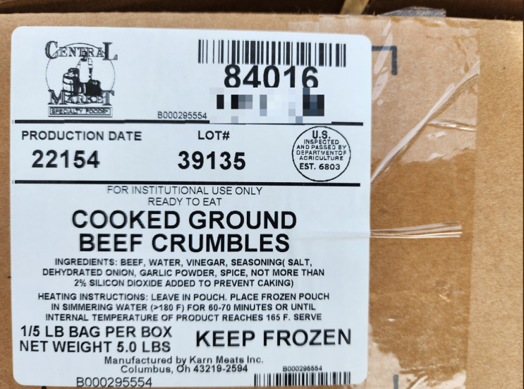 Cooked Ground Beef Grumbles