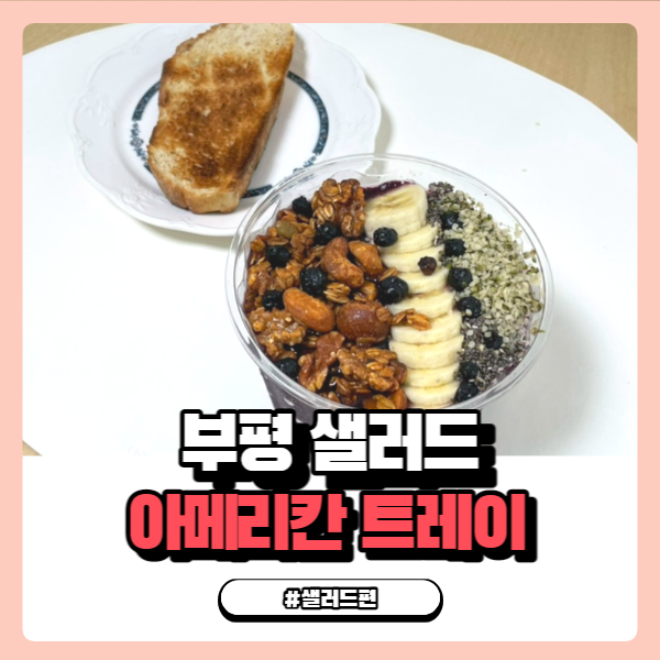  부평 샐러드 몇 없는 아사이볼 파는 아메리칸 트레이