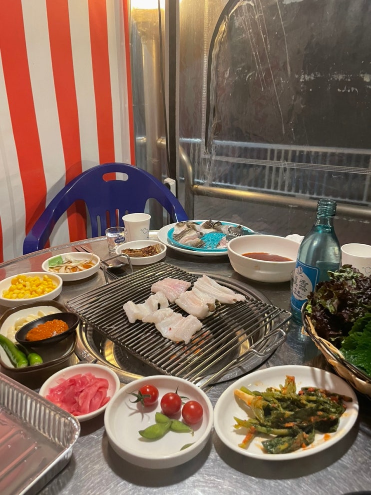  청사포장어구이 해운대 조개구이 맛집, 착한횟집