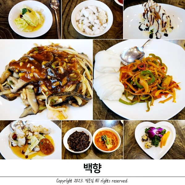 천안 유량동 맛집 모임장소 천성중 인근 중국집 백향