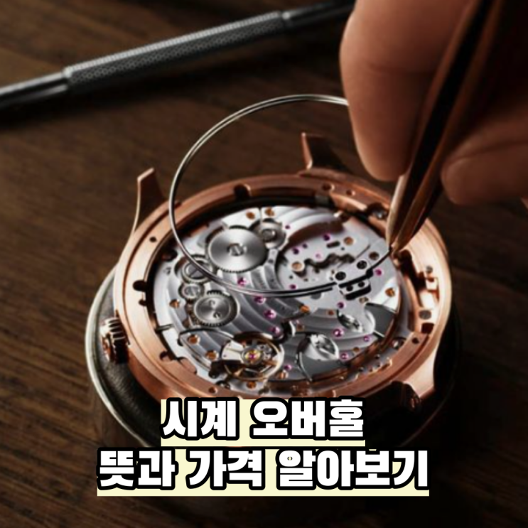  시계 오버홀 뜻 주기 가격 비용 정리
