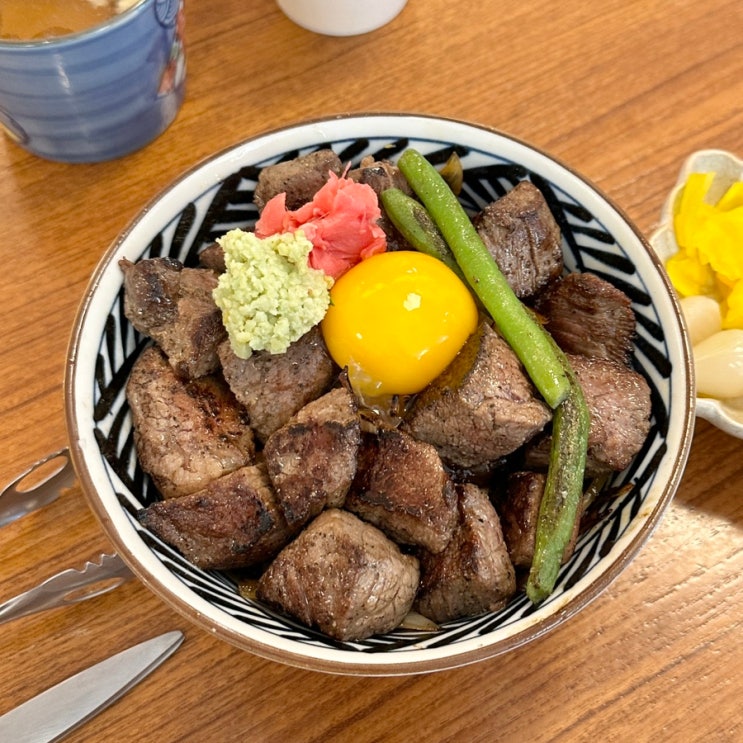  동촌유원지 맛집 뭄뭄 연어초밥 스테이크동 내돈내산 후기
