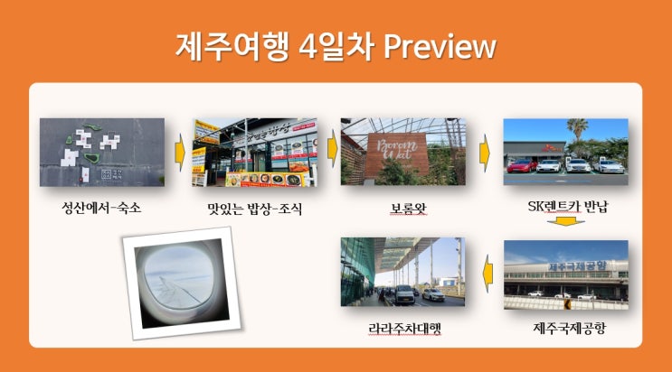  제주도 3박4일 가족여행 다녀왔네요(마지막 날)