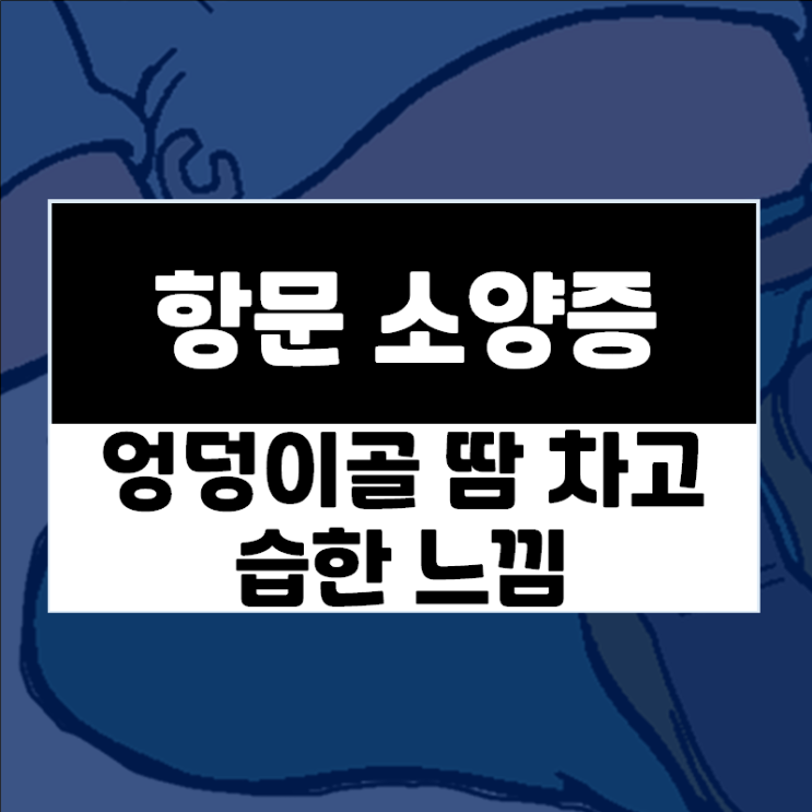  요즘 이 증상 방치하다 한의원에 오십니다 - 엉덩이골·항문 땀차고 습한 느낌