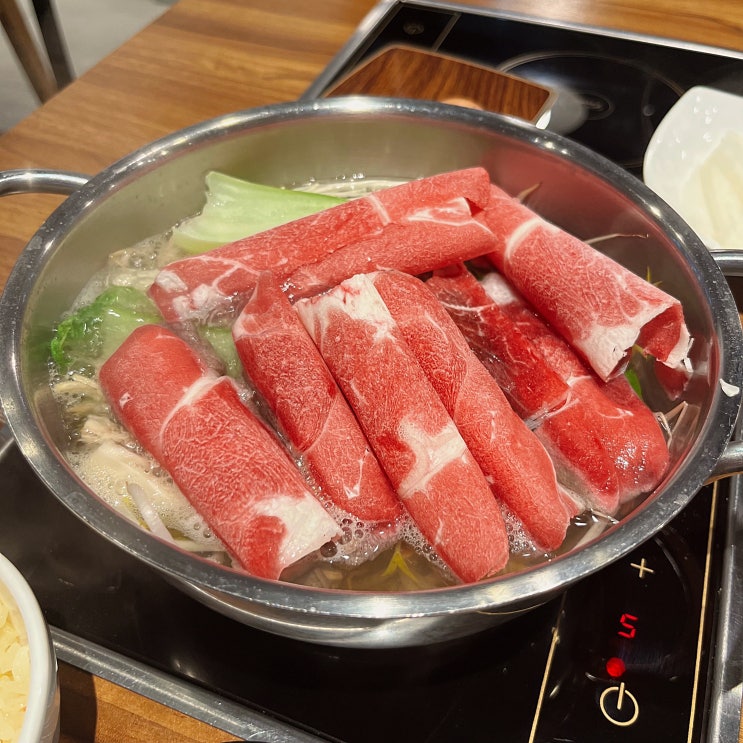  문정역 혼밥 녹정샤브샤브 문정점 1인 샤브 맛집