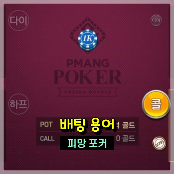  포커 배팅 및 용어 정리! 기술을 통해 펼치는 피망포커 한판 승부 카드게임추천!
