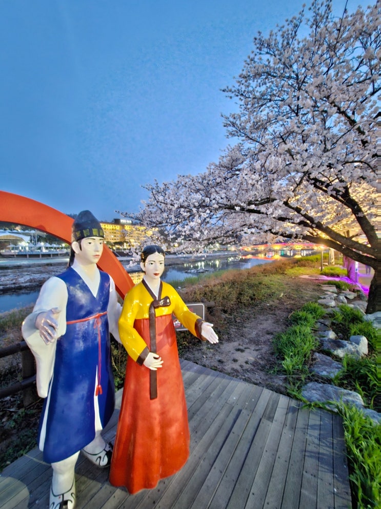  [남원여행] 요천 벚꽃길의 밤은 낮보다 아름답다