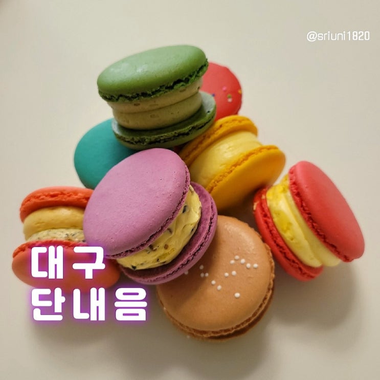 [디저트] '23. 3월 31일 대구 달서구 장기동 마카롱 맛집 & 레터링 케이크 제작 가능한 단내음