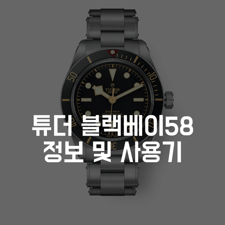  [시계 리뷰]튜더 블랙베이58 검판 3년 사용후기