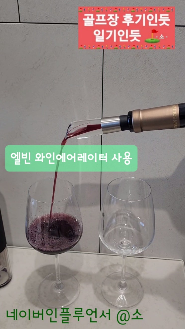  사용법과 관리가 간편한 와인 에어링 디캔더 추천(스페셜엑스 엘빈 와인에어레이터)