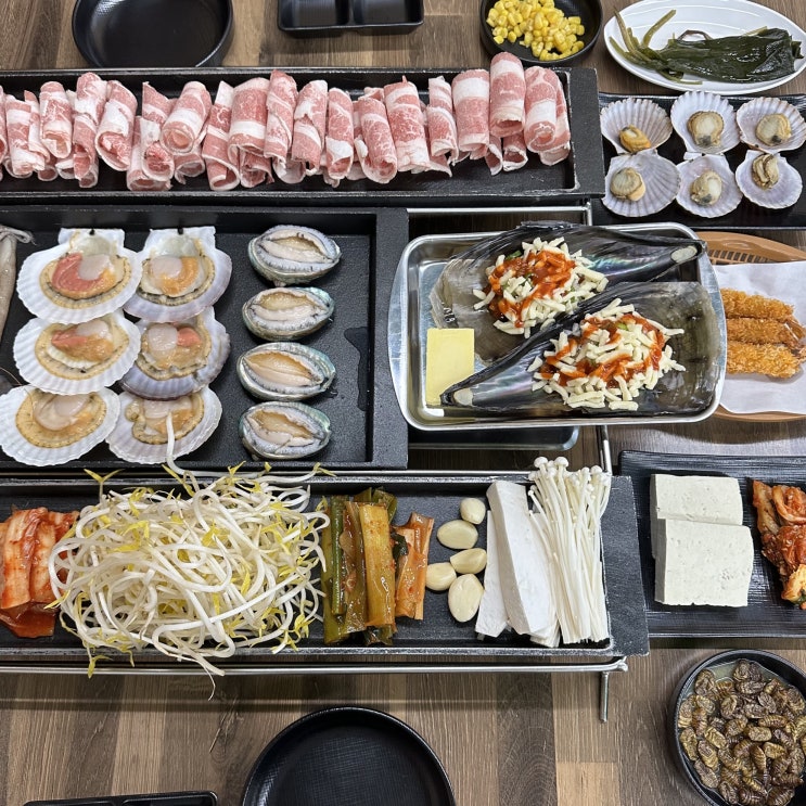  고기 해물 야채 삼합이 푸짐한 해물나라 대흥동맛집