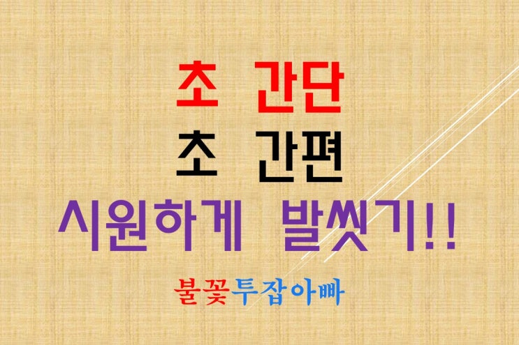  시원 깔끔하게 발을 씻자 I 발세척매트 대쉬 풋브러쉬