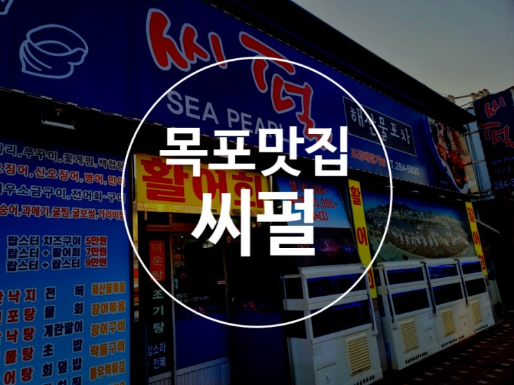 목포 횟집 해산물포차 / 하당 맛집 씨펄 / 3인세트 광어회