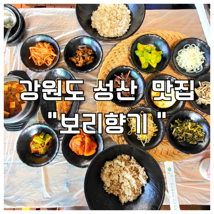 강릉 성산 맛집 보리향기 보리밥 정식 내돈내산