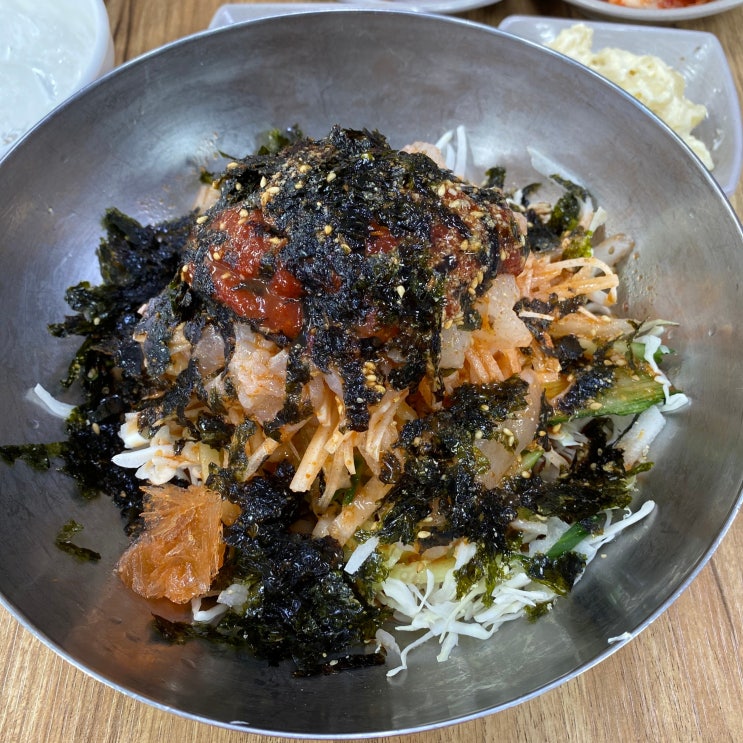  대연동 포항물횟집 매운탕 주는 포항식 물회