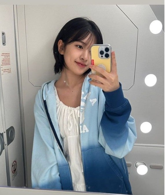  아이브 안유진 단발 레이어드 허쉬컷 유니헤어에서~