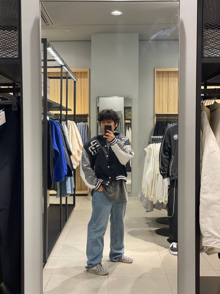  에이치엔엠 바시티자켓 코디 h&m 야구점퍼 브랜드 추천