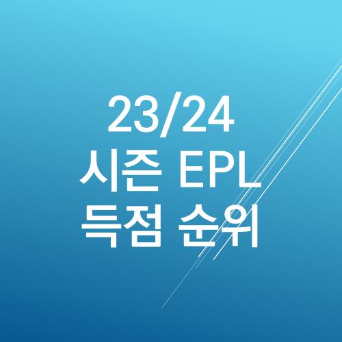 23/24 시즌 EPL 득점 순위 (손흥민, <b>황희찬 득점포</b>!)