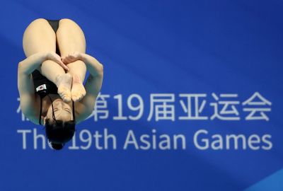 <b>김수지</b>, <b>다이빙</b> 여자 1m 스프링보드에서 <b>동메달</b> 획득