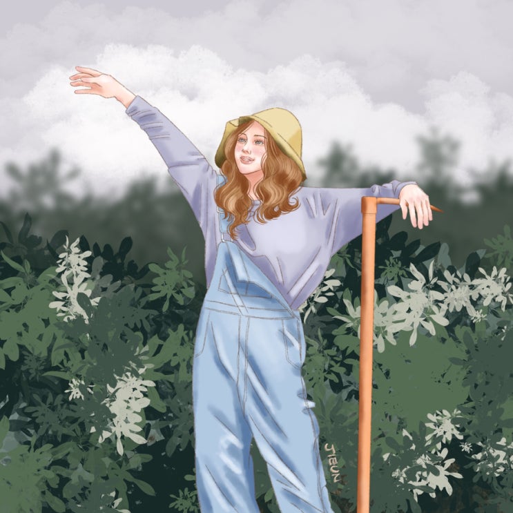 21데이 드로잉 클럽 Day19 - 텃밭