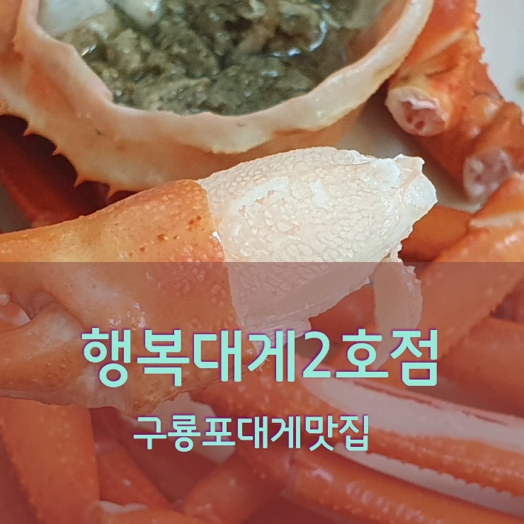  포항 구룡포 대게 맛집 행복대게 2호점