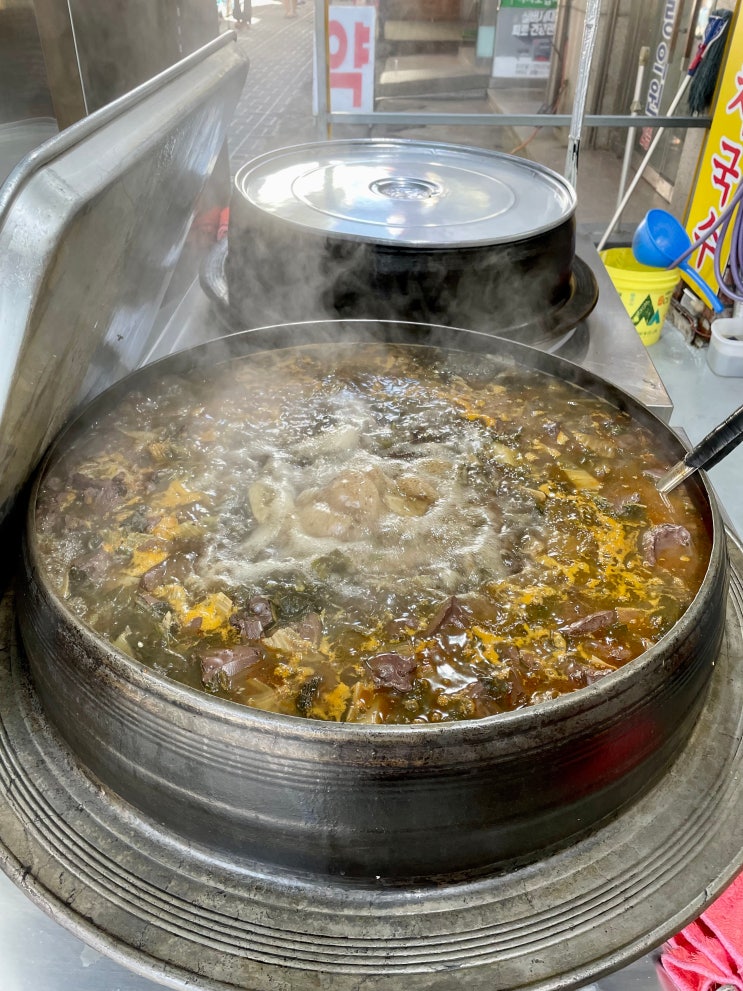 잔치국수 선지국밥 사천원 천안남산중앙시장가마솥선지국밥 / 천안식후감