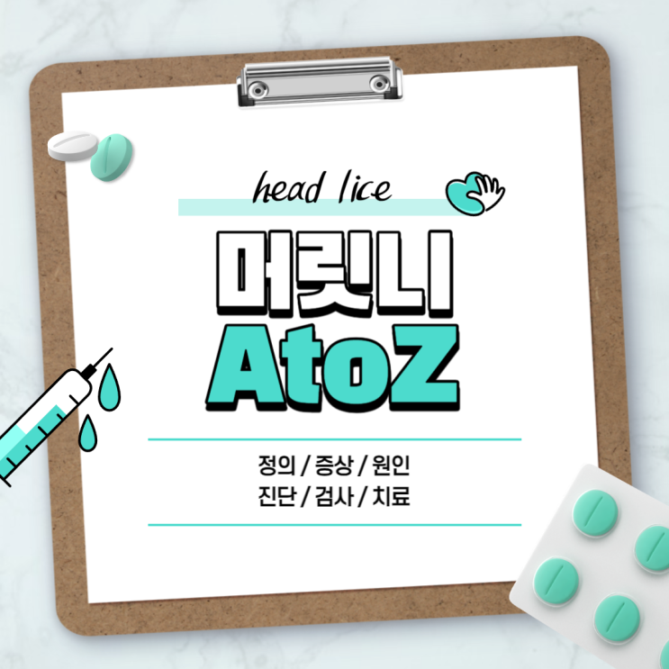  머릿니 A to Z 【#서캐 #증상 #원인 #생기는이유 #진단 #검사 #치료 #약 #제거 #예방 #뜻 #정의】