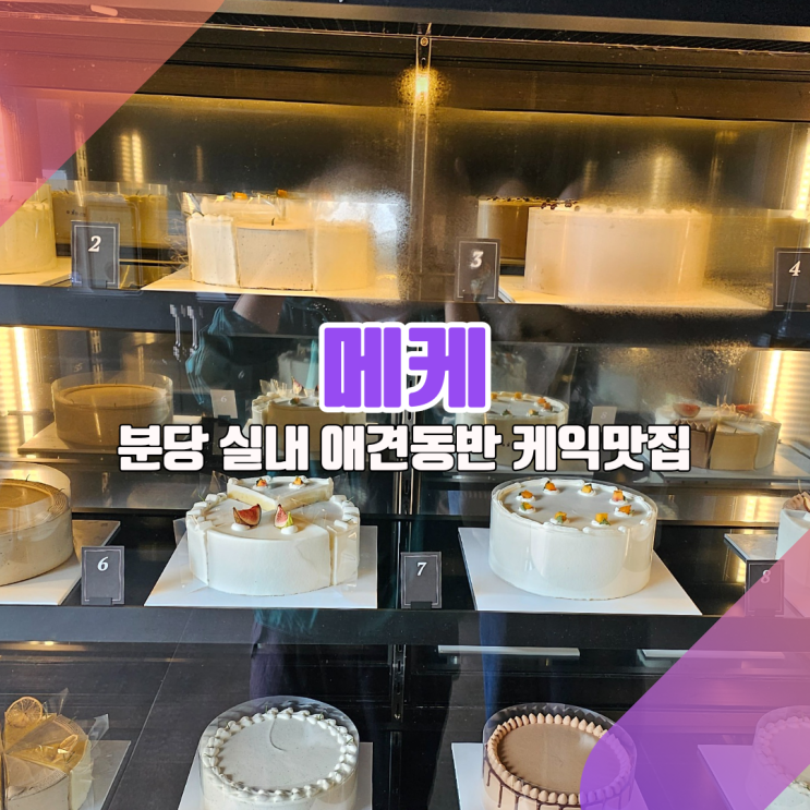  [분당 실내 애견동반 케익맛집_메케] 실패 없는 생일케익 고르는 법