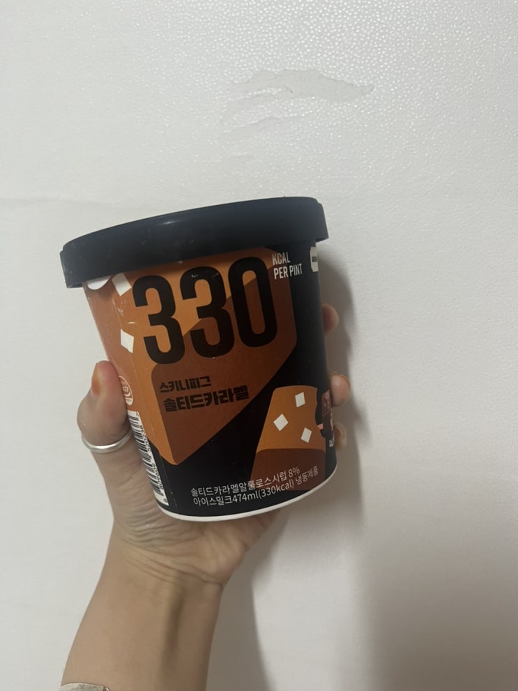  스키니피그 솔티드카라멜 맛 솔직후기 다이어터 아이스크림 추천 저칼로리 아이스크림