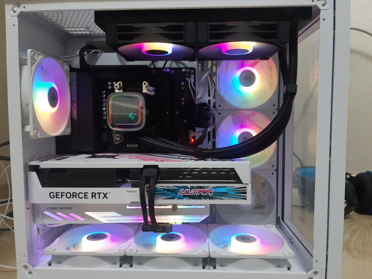  인천 조립컴퓨터 출장 라이젠7 7800X 3D B650M AORUS ELITE 수냉쿨러 LS520 PBO XMP 구성