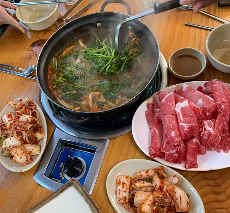  융건릉 맛집) 샤브샤브 칼국수맛집 '구좌리 얼크니손칼국수' 화성점