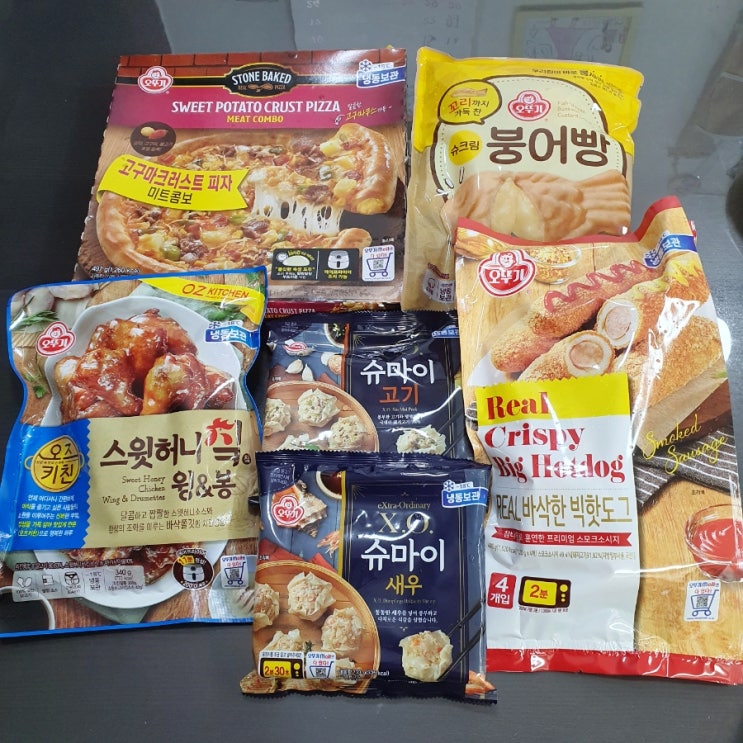  배달대신 오뚜기 승리의 기운팩 피자, 치킨과 함께 아시안게임 집관!