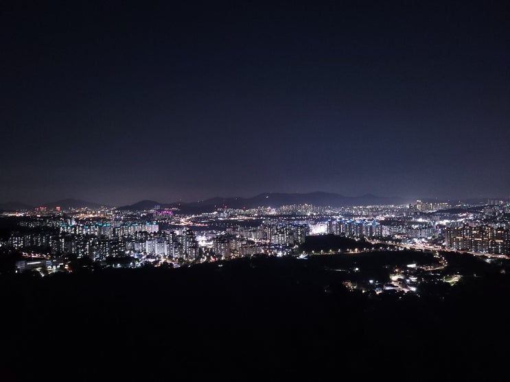 수원 야경명소 칠보산 야등(야간등산) 후기