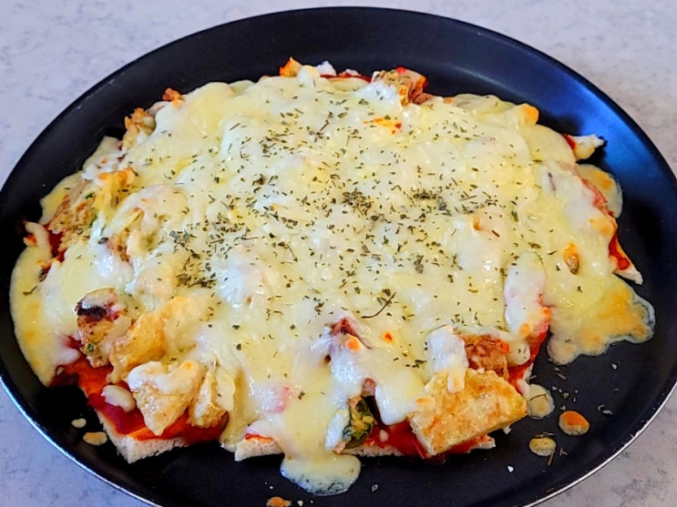  명절 남은 음식 꼬지전 피자 만들기 밤야식 수험생간식