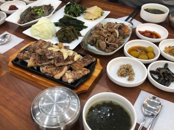  [무의도 맛집] 데침쌈밥 본점 _ 깔끔한 한식맛집(불고기,삼겹살,바지락뚝배기)