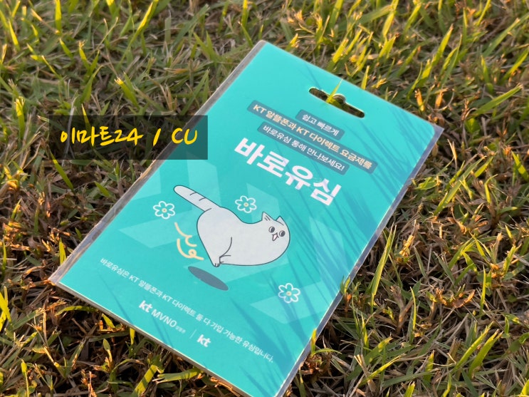  KT 유심 편의점 선불폰 개통 절차.