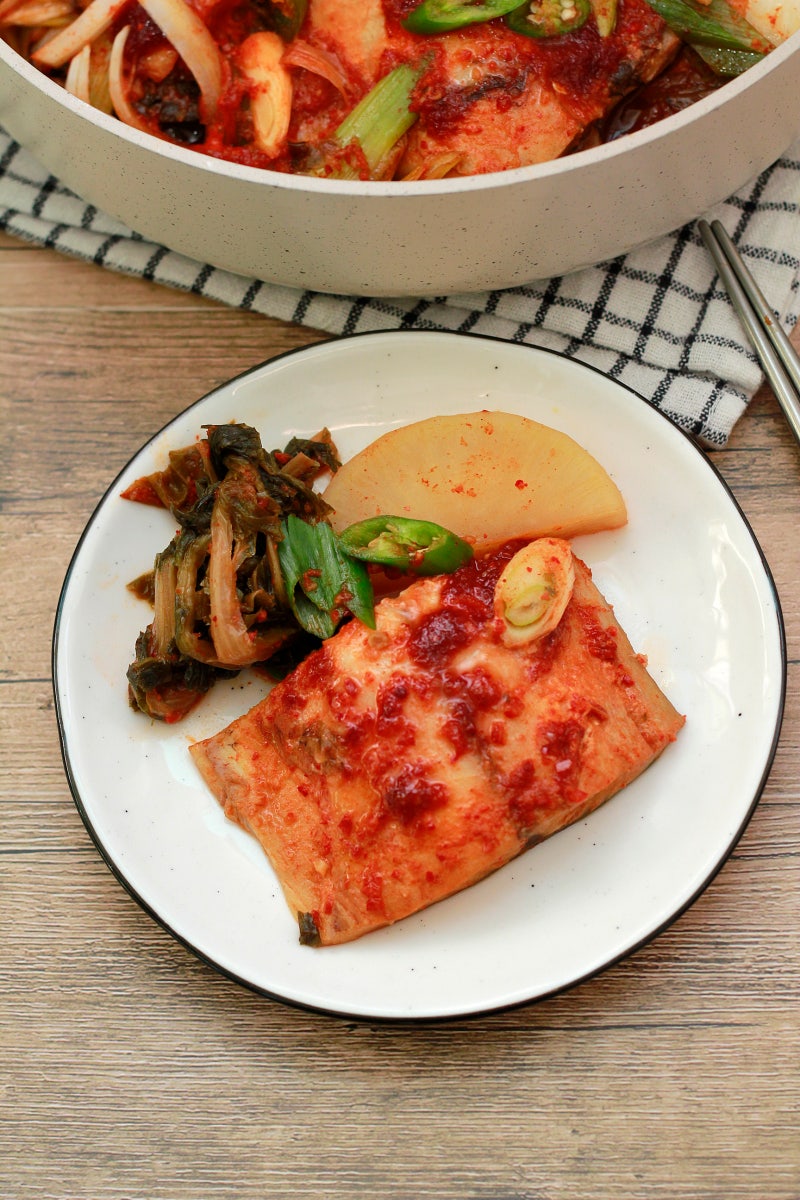 무 시래기 삼치조림 만드는법 맛있는 생선조림 양념 레시피 (w. 반건조생선 쇼핑몰 경인수산 ....
