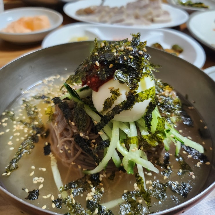  수영 광안시장 건강한 메밀맛 둔내막국수