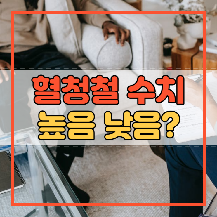  혈청철 수치 높음 낮음 궁금증에 해결을 선물할게요!