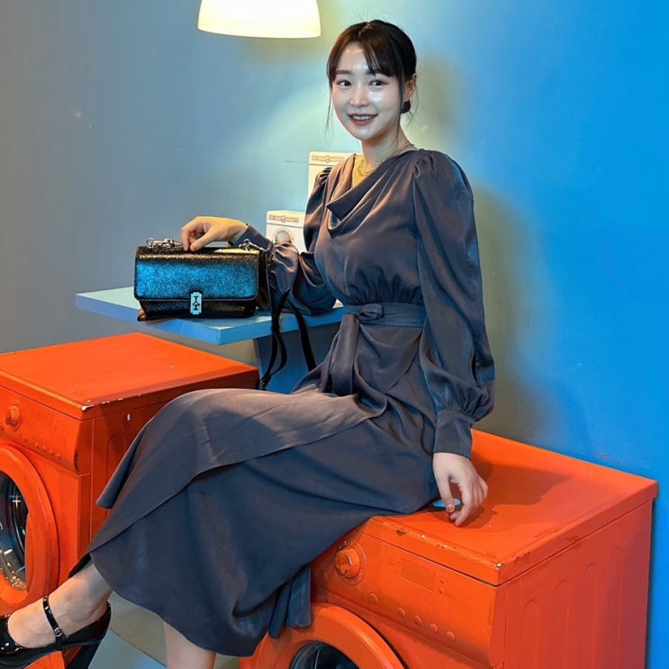  우아한 가을 하객룩 원피스를 원한다면? 디자이너브랜드 까이에 스타일링