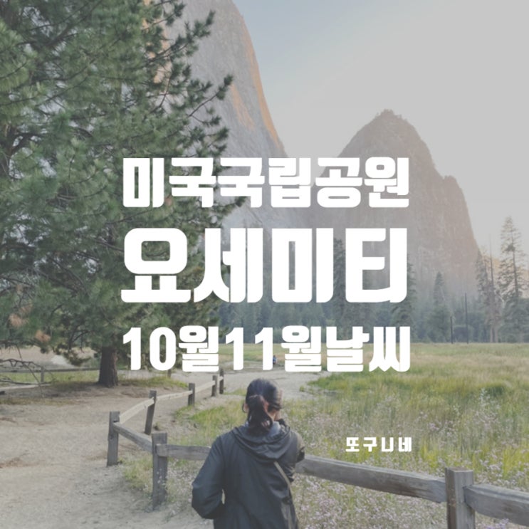  요세미티 국립공원 날씨 10월 11월 가을 미국 요새미티 여행 Yosemite National Park